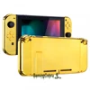 Chrome Gold Back Plate w/ Controller Housing Shell w/ Full Set Buttons for Nintendo Switch Handheld Console & Joy-Con ► Photo 1/6