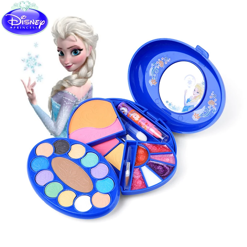 Disney frozen kids makeup girls games frozen girls makeup children's toy birthday party gift girl toys beautiful makeup box