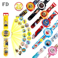 FD Creative Reflection Children Watch Cute Cartoon Pattern Minions Cool font b LED b font Display