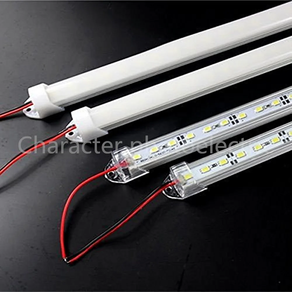 

2Pcs 50cm DC12V SMD 5630/5730 LED Rigid LED Strip Bar Light+pc cover LED Bar Light tube (warm white / cool white)