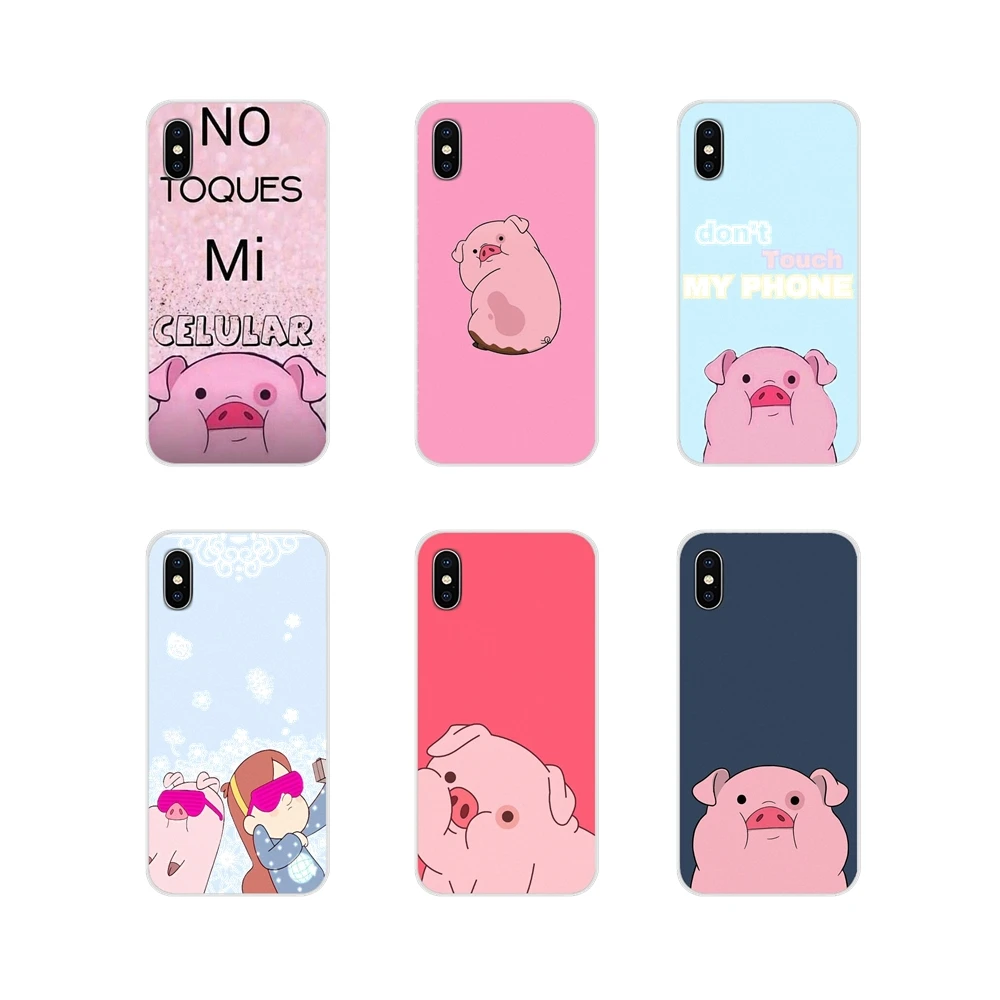 

Soft Transparent Bag Case For Samsung Galaxy S4 S5 MINI S6 S7 edge S8 S9 S10 Plus Note 3 4 5 8 9 Cartoon Anime Gravity Falls pig