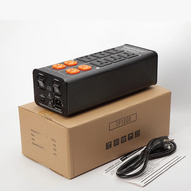 Audiowalle TP1000 Hi Fi Сетевой фильтр розетка с защитой от молний и функция отображения