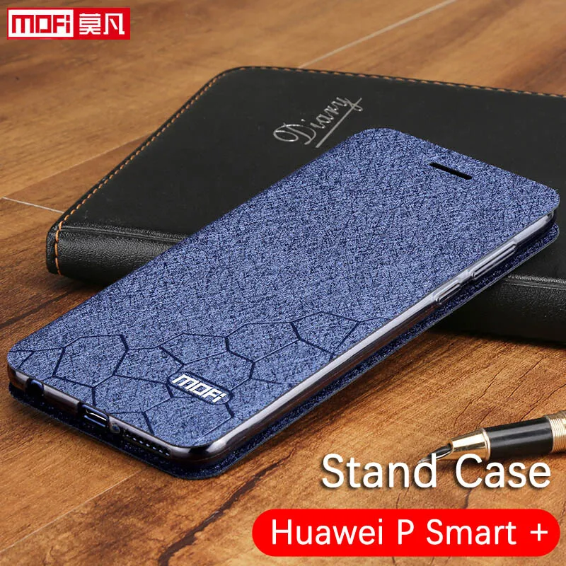

Huawei P Smart Plus Case Cover Leather Flip Slim Book Cover Stand Luxury Glitter 6.3inch P smart + Huawei P Smart Plus Case