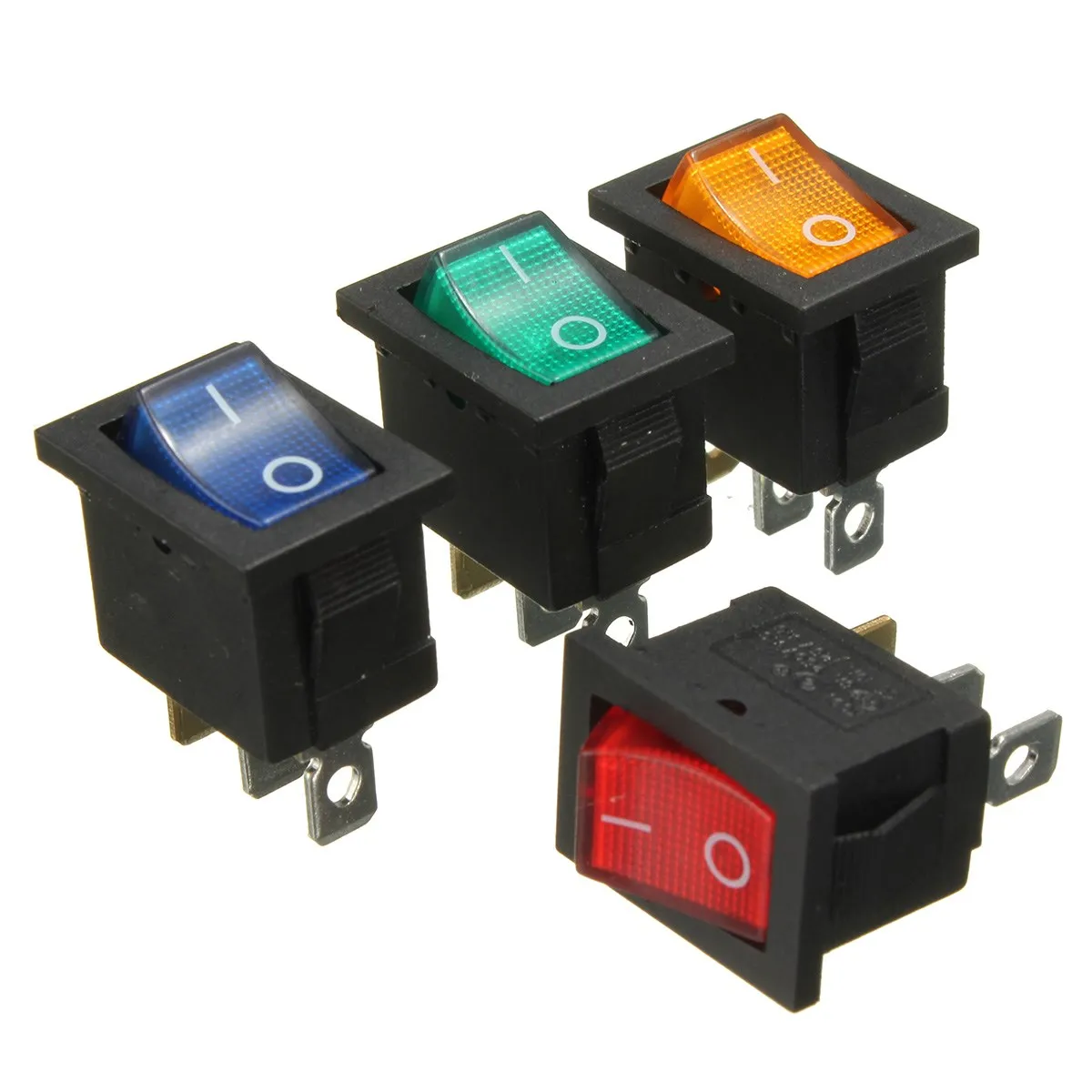 

Universal 3 Pins ON/OFF Rocker Switch w/ LED illuminated Car Boat Dashboard
