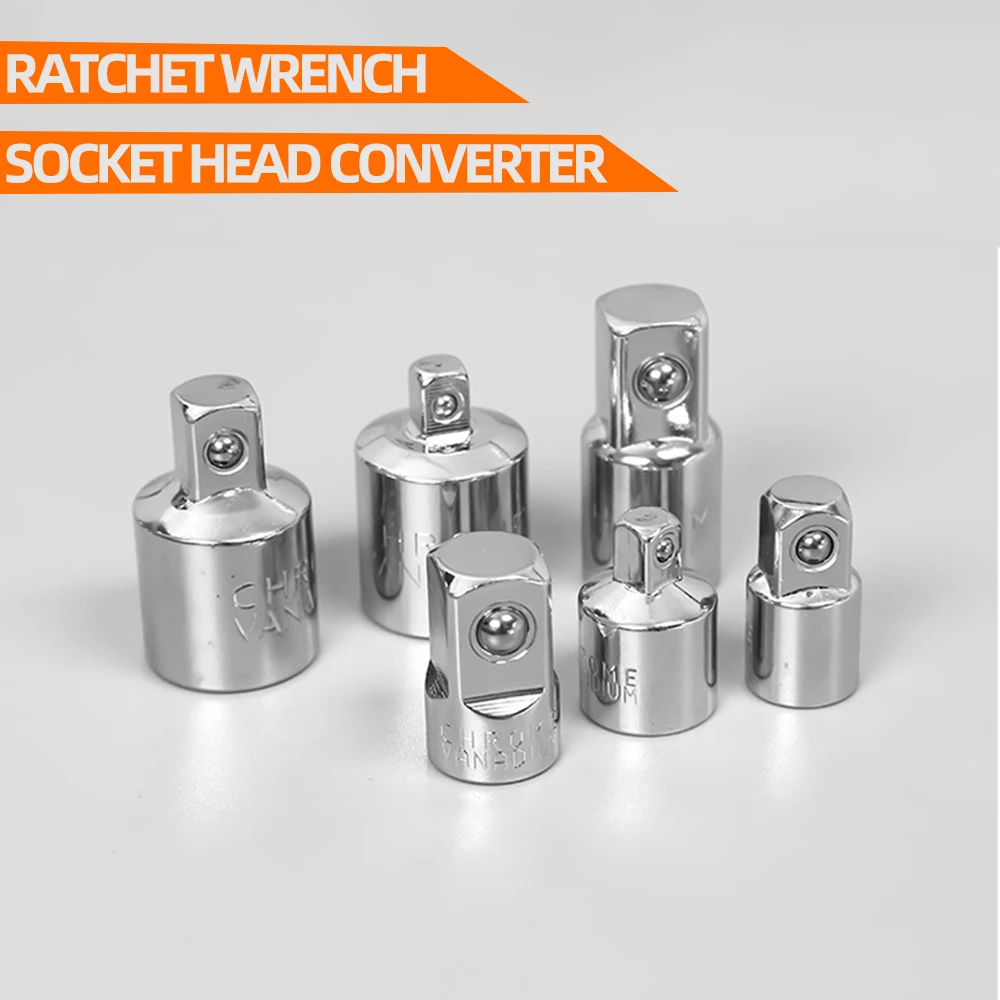 Ratchet Wrench Sleeve Head Converter 1/2" 3/8" 1/4" Adapter Car Repair Hand Tool Socket Wrench Accessories