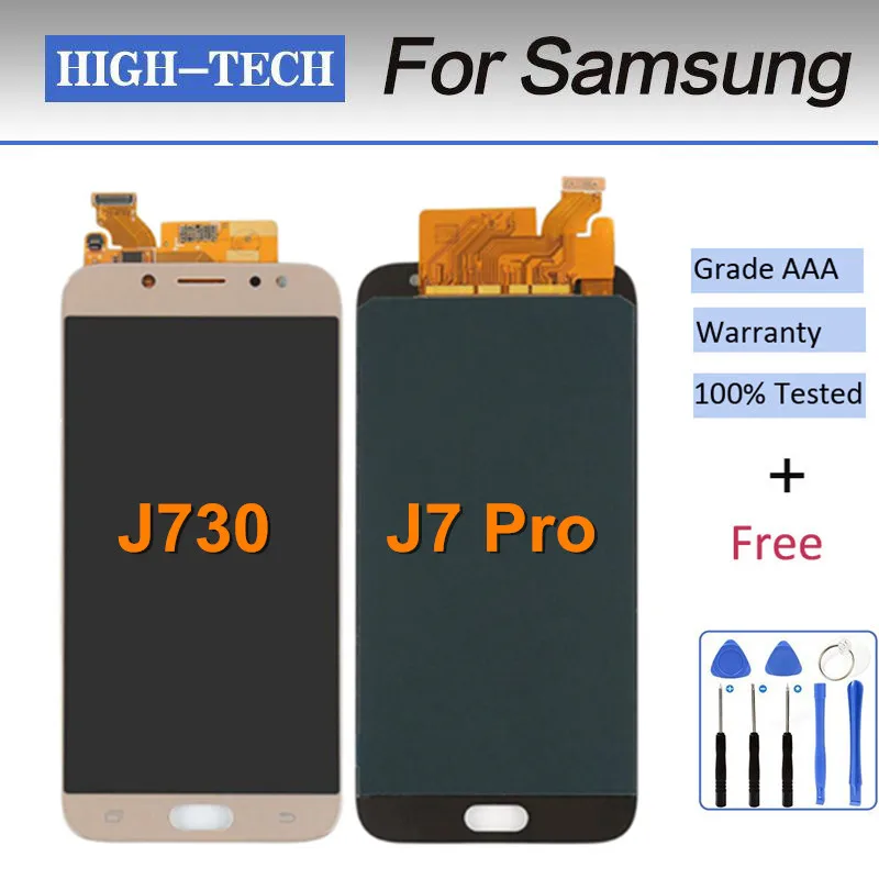 

Adjust For Samsung Galaxy J730 J7 Pro 2017 Full Touch Screen Digitizer Sensor Glass + LCD Display Panel Monitor Module Assembly