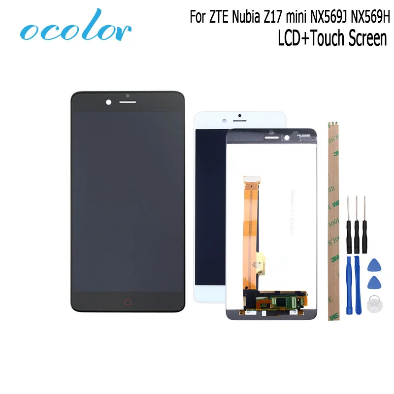 ЖК-дисплей и сенсорный экран ocolor для ZTE Nubia Z17 mini NX569J NX569H 5 2 дюйма в сборе с