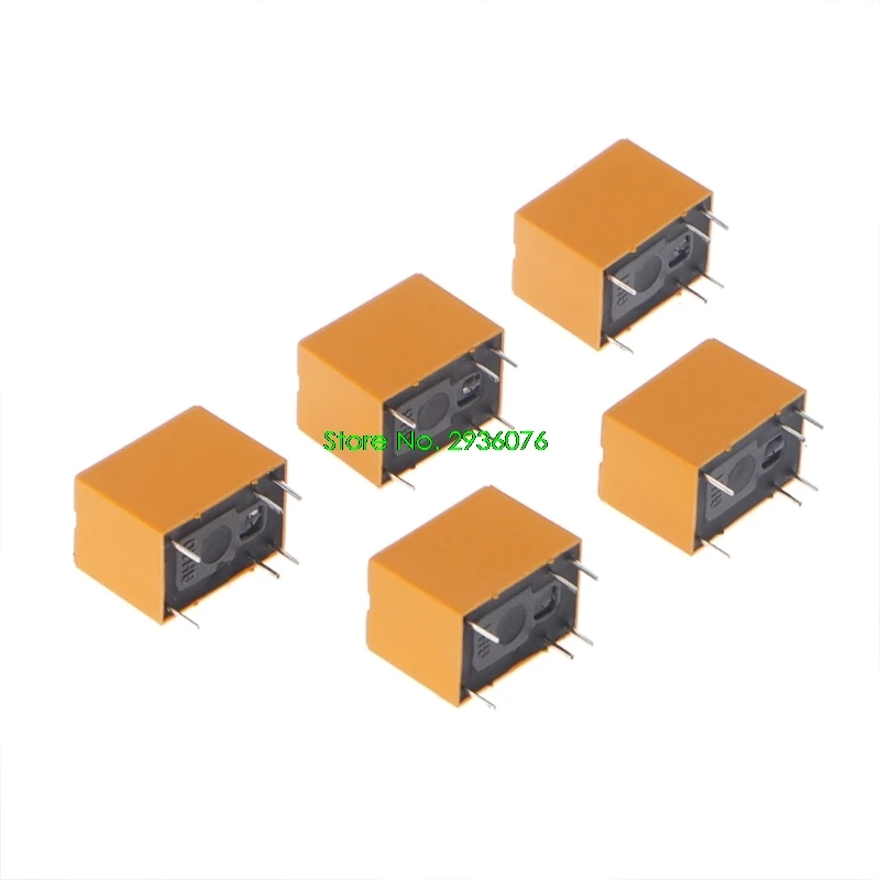 

2018 New 5Pcs 12V Relay HK4100F-DC12V-SHG 6 Pins 3A 250V AC 30V DC Drop Shipping Support