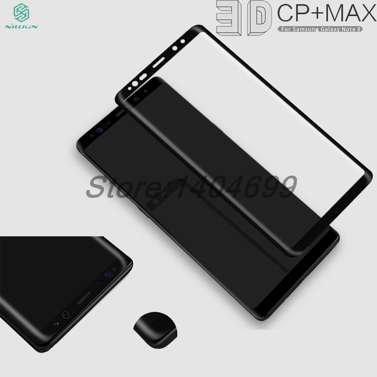 Защита экрана для Samsung Galaxy Note 8 закаленное стекло Nillkin 3D CP + Max с полным покрытием