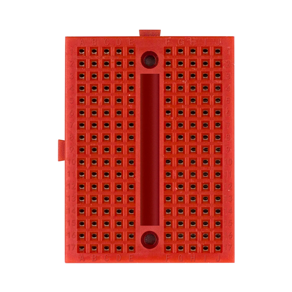 SYB-170 Mini Solderless Prototype Experiment Test Breadboard 170 Tie-points 35*47*8.5mm for arduino diy kit - Цвет: Красный