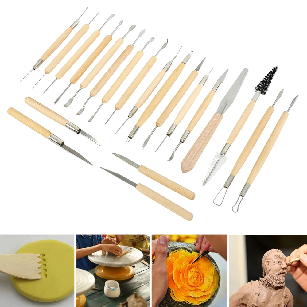 Arts Crafts 30pcs Clay Sculpting Tools Pottery Carving Tool Set Pottery