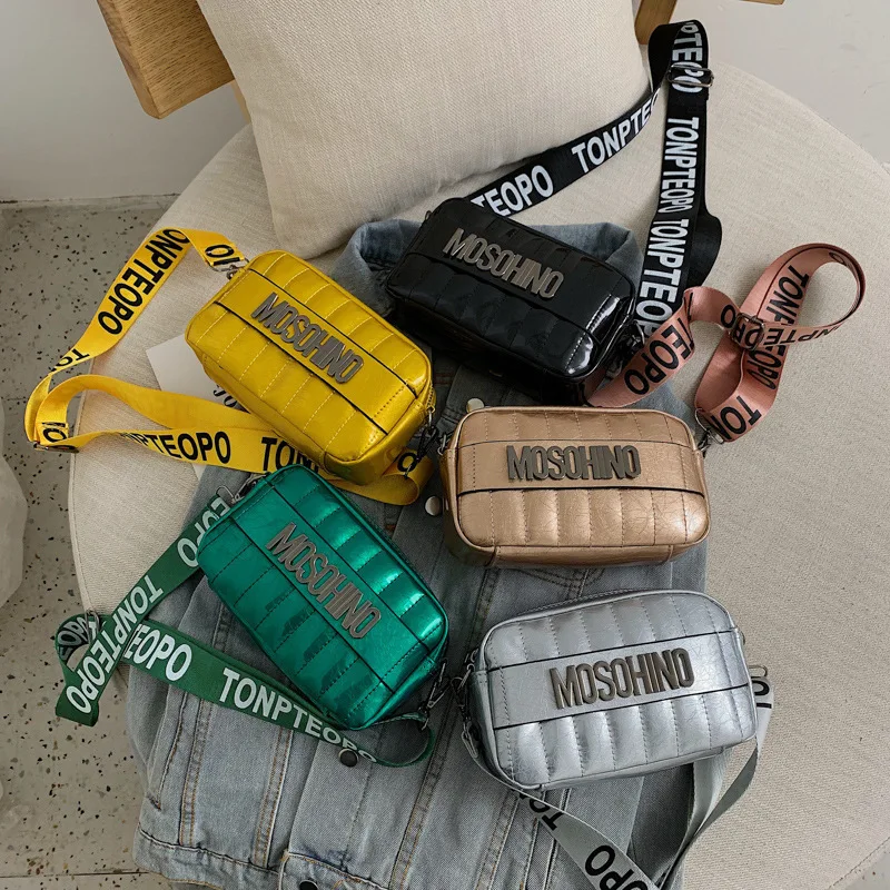 Ins الساخن بيع المرأة الصيف صغيرة مربع Crossbody حقيبة كتف الأزياء بو الجلود رسول رفرف حقيبة المحمول الهاتف المنظم أكياس