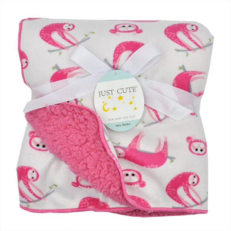 Детское одеяло для новорожденных; детское одеяло для пеленания; уплотненное Двухслойное одеяло из кораллового флиса; детское одеяло для коляски; детское постельное белье для новорожденных - Цвет: 11