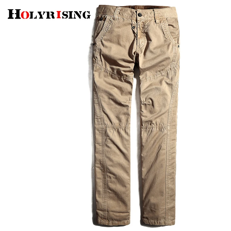 Holyrising, Мужские штаны, хлопок, для отдыха, панталоны, Hombre, с карманами, тактические штаны, для улицы, на молнии, брюки, размер 29-38, 18765-5