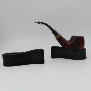 

New 1pcs Leather Tobacco Pipe Stand Holder Rack Smoking Accessories Portable (Holds One Pipe)