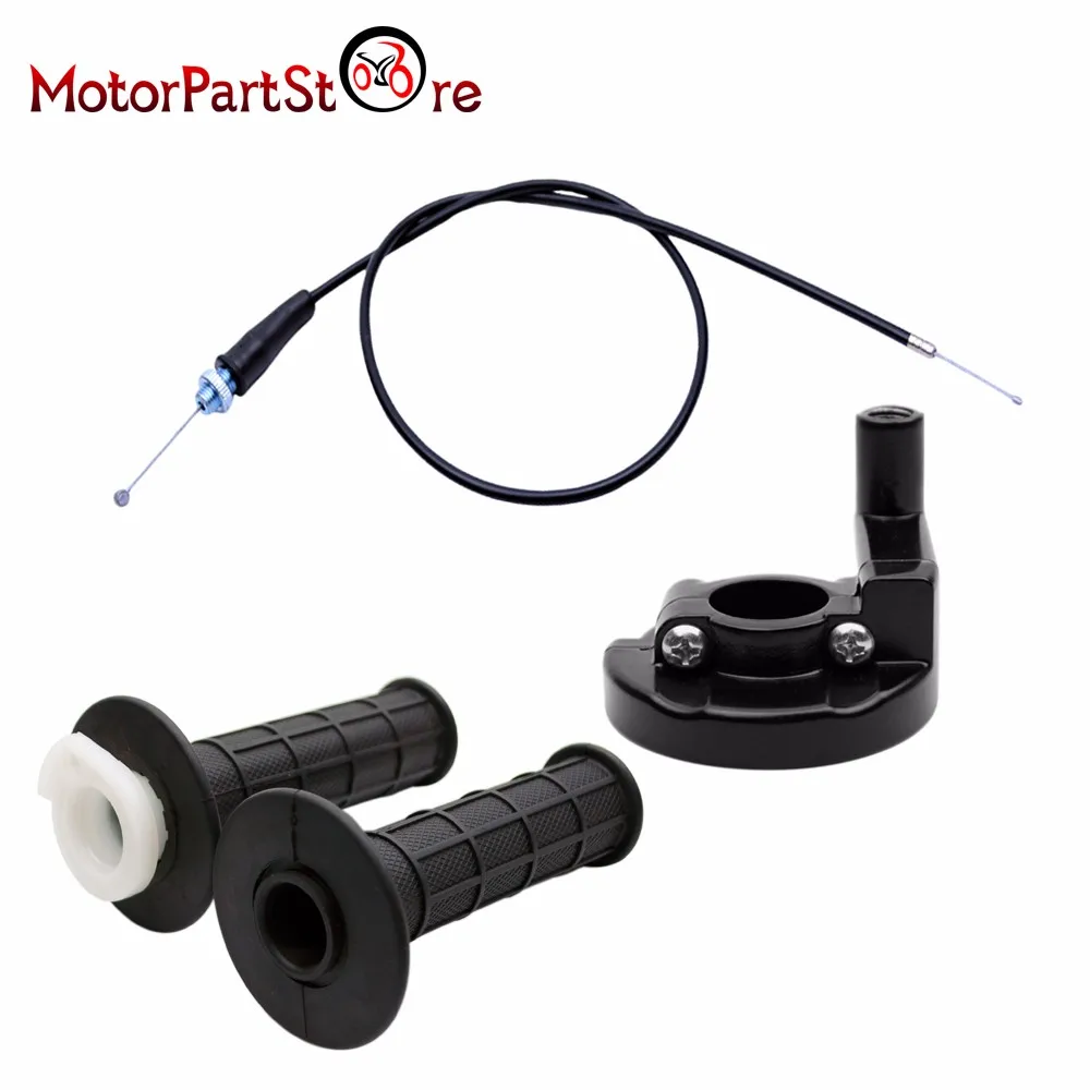 Twist Throttle Hand Grips Cable Set for CRF 50 70 XR50 KLX110 SDG TTR