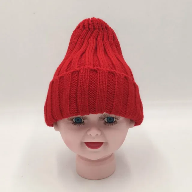 boys red bobble hat