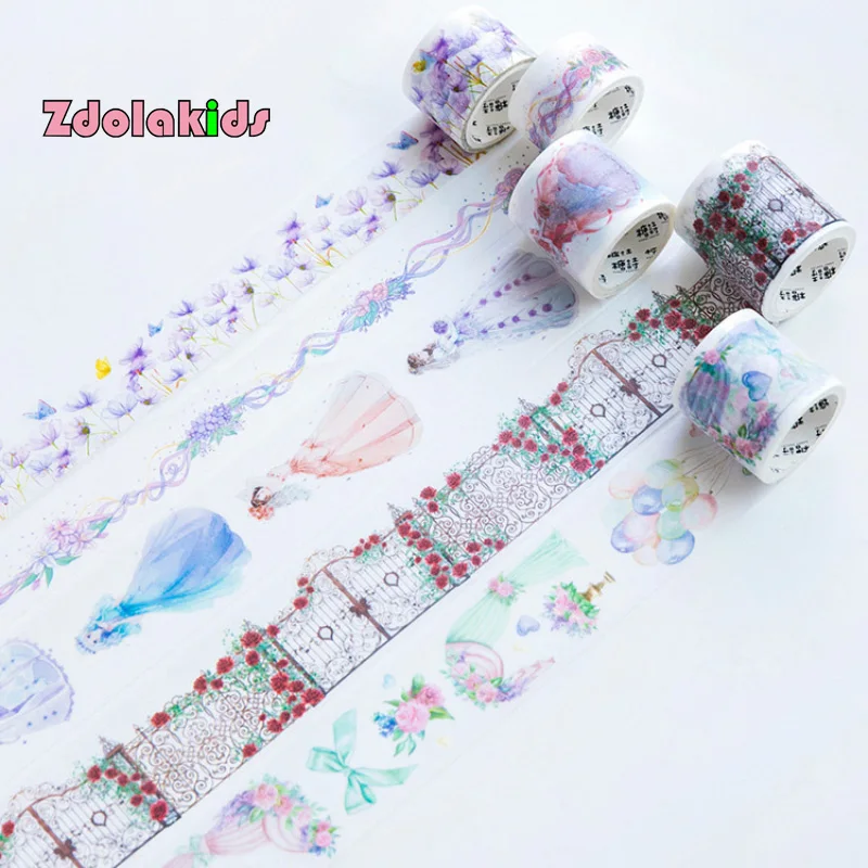 Flower Married Yarn Wedding Dress Masking Tape Washi Tape DIY