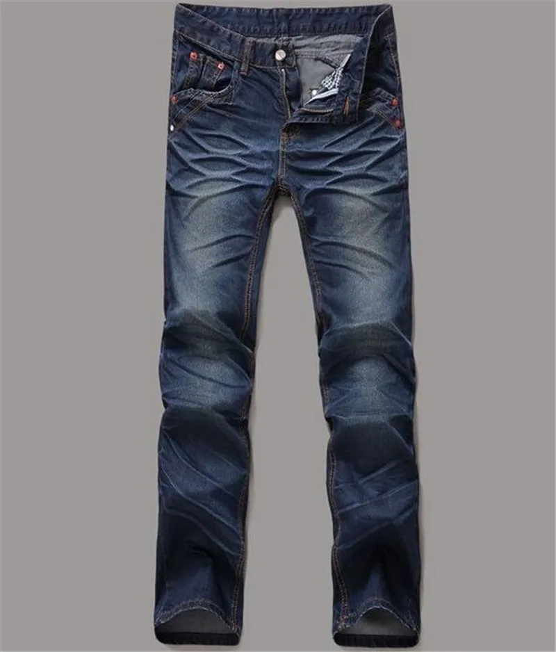 Модные синие потертые джинсы, мужские повседневные брюки, корейские облегающие мужские джинсовые брюки, потертые джинсы, мужские джинсовые брюки