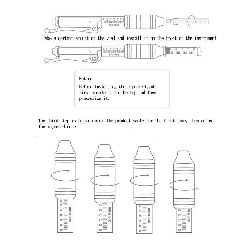  Hyaluronique pen Lip injection Hyaluron pen Hyaluronic Injection Pen Massage Atomizer Pen Kit Anti 