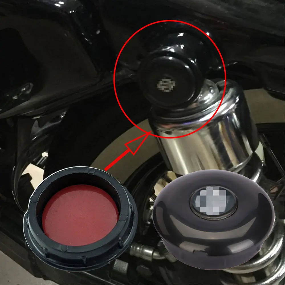 Motorcycle Black Rear Shock Bolt Cover Kit For Harley Sportster 48 72