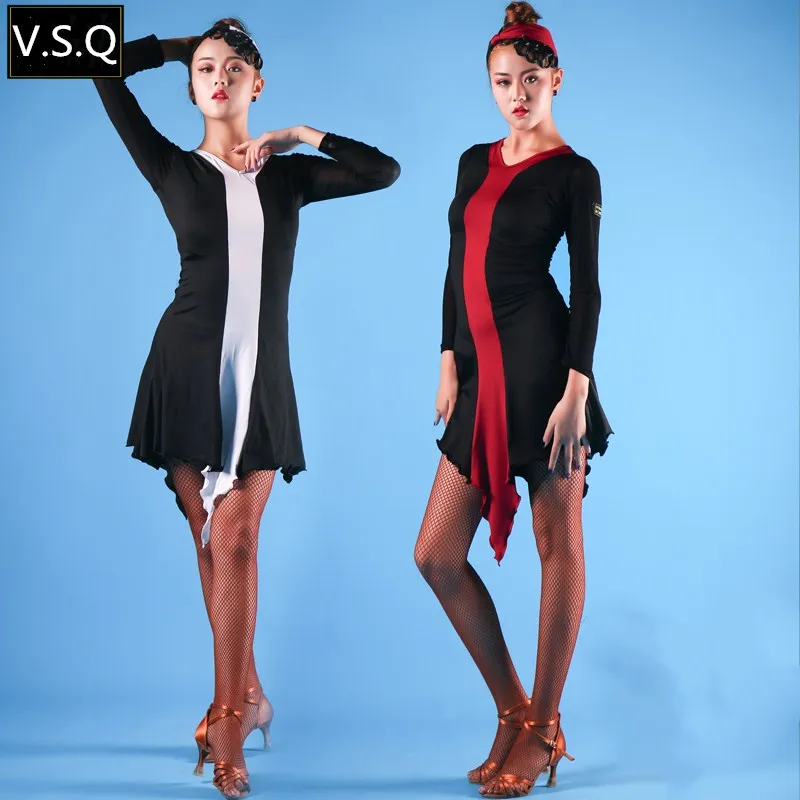 New Arrival Adult Latin Dance Dress Women leisure long sleeve Practice