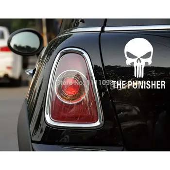 

10 x Funny Skull Car Stickers the Punisher Car Decal for Toyota Renault Chevrolet Volkswagen Tesla Opel Hyundai Kia Lada