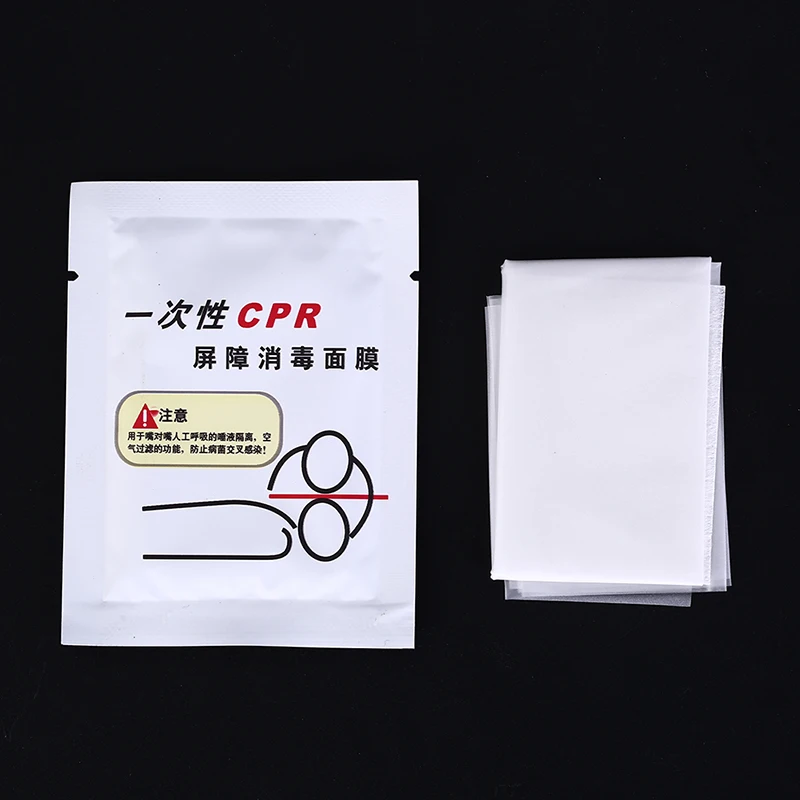 

1Pcs/10Pcs Disposable CPR Mask Face Shield Hygiene Portable Barrier Disinfection Mask Mouth To Mouth Breathing Rescue Training