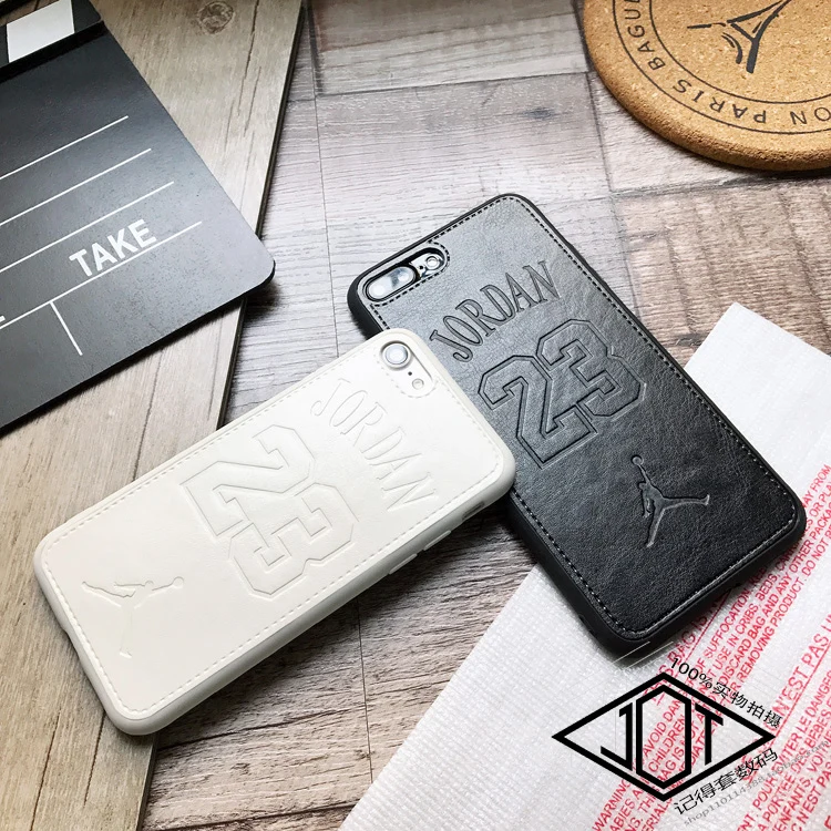 Sports Nba Air Jordan 23 Phone Cover case for iphone X XS MAX XR 10 8 7 6 6S PLUS Soft Luxury Leather Couple Cases Coque Capa