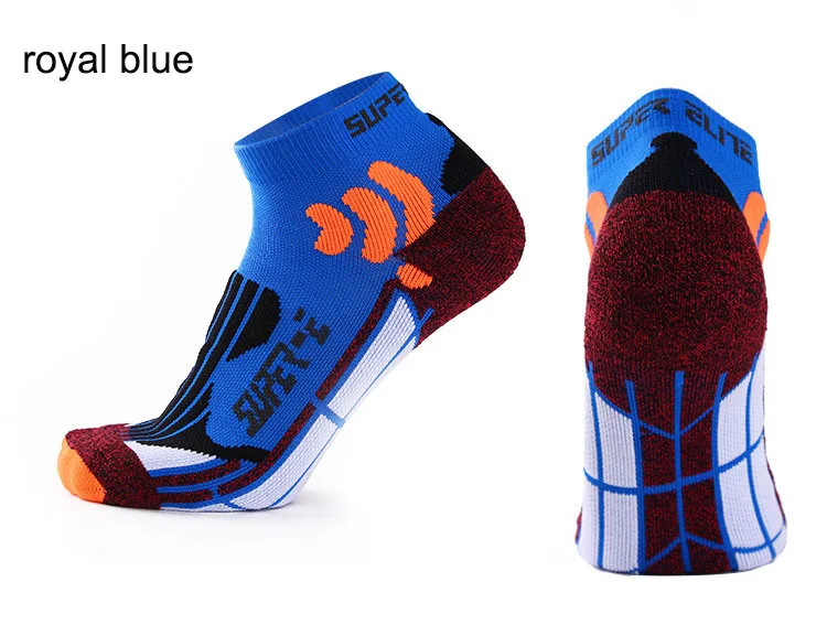 Мужские носки для спорта на открытом воздухе, баскетбола, бега, с низким вырезом, мужские носки для футбола, велоспорта, спортивные носки, хлопковые нескользящие Компрессионные носки HEQ507
