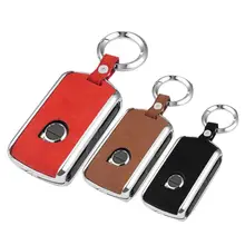 Автомобильный ключ чехол из натуральной кожи из оцинкованной для Volvo XC40 XC60 S90 XC90 V90 T5 T6 T8 ключа автомобиля чехол