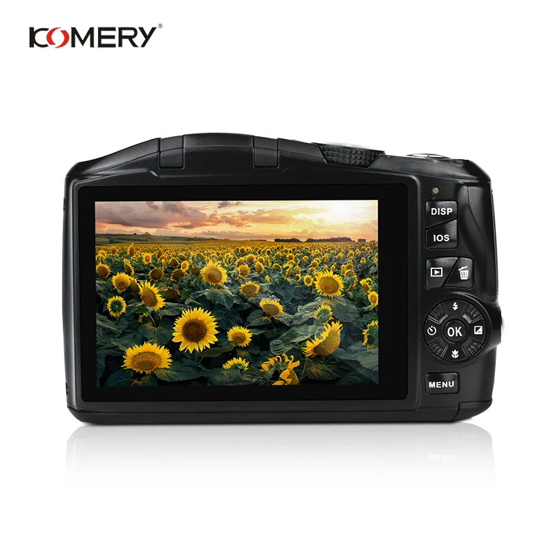 Komery, оригинальная HD Цифровая и видеокамера, 3,5 дюймов, ips lcd, 2400 Вт, пикселей, 4X, цифровой зум, камера для фотосъемки, цифровая профессиональная камера