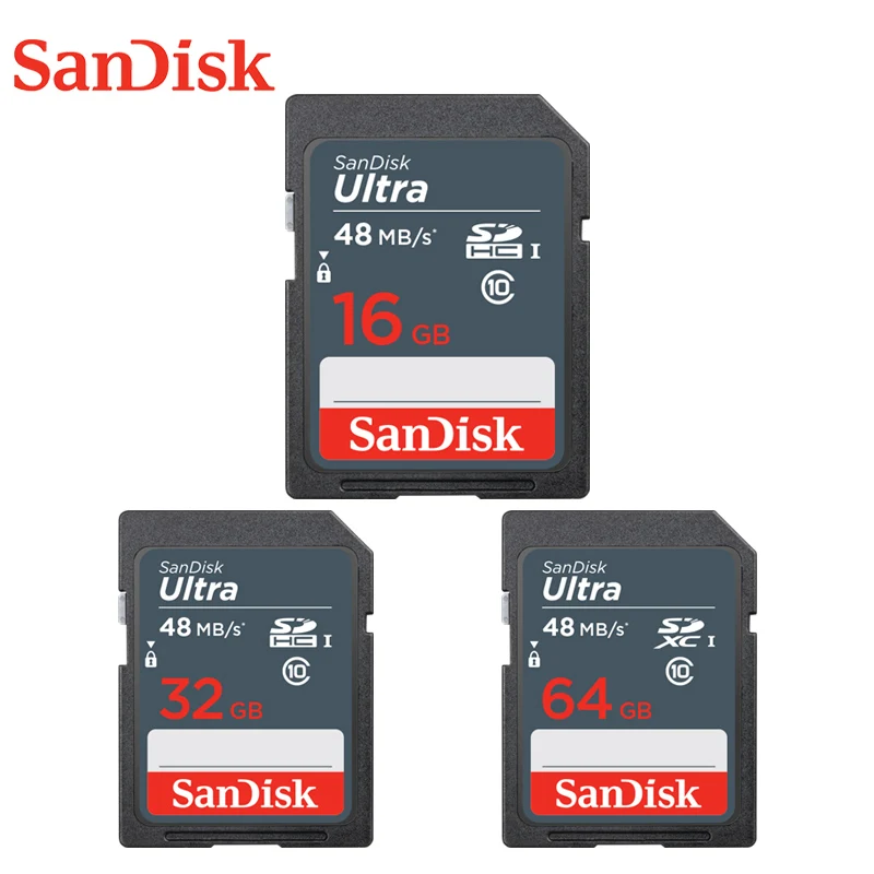 Sandisk карты памяти SDHC 16 ГБ 32 SDXC 64 HD чтение читать 48 МБ снимать видео высокой