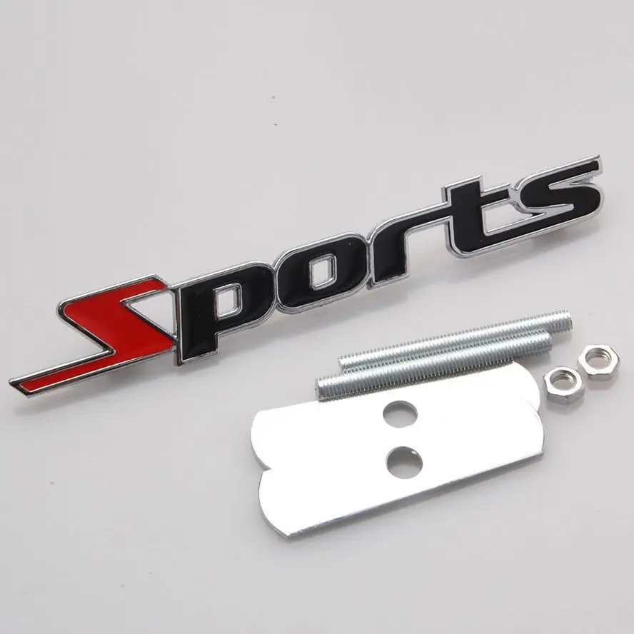 

BBQ@FUKA Car Metal Sports Rally Racing Front Grille Grill Badge Emblem Fit For Chevrolet Colorado Suburban Silverado 1500 ect