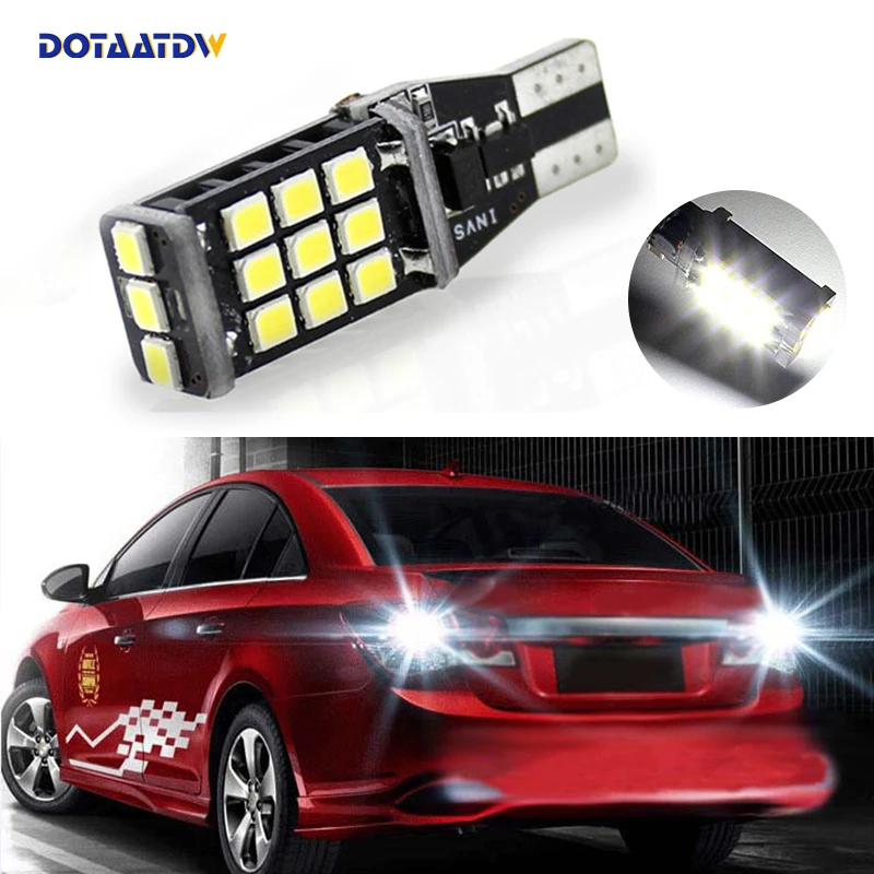 

1x Canbus T15 W16W 912 921 LED Bulb 2835 SMD Car Back Up Reverse Lights White For Chevrolet Cruze Malibu Epica CAPTIVA Equinox