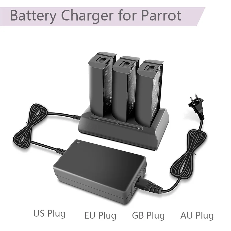 

3 In 1 Battery Charger for Parrot Bebop 2.0 Drone Camera Balanced Fast Charging Hub Adapter Multi Parallel Charger for Bebop 2.0