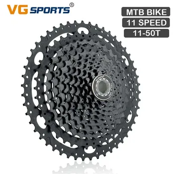 

VG Sport Cassette 11 speed 11-50T Freewheel Gear Black Steel Mountain MTB Bike Flywheel Sprocket For Sram Shimano Bicycle Parts