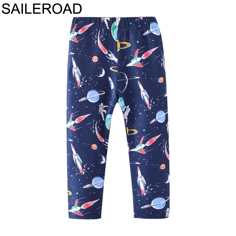 SAILEROAD/Леггинсы для малышей; штаны для девочек; новые леггинсы для девочек с изображением ракеты и космоса; детская одежда; robe Enfant; обтягивающие хлопковые детские брюки - Цвет: 7320 same picture