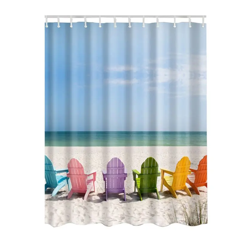Achetez en gros plage décor rideaux en ligne à des ... Décor Baie rideaux
