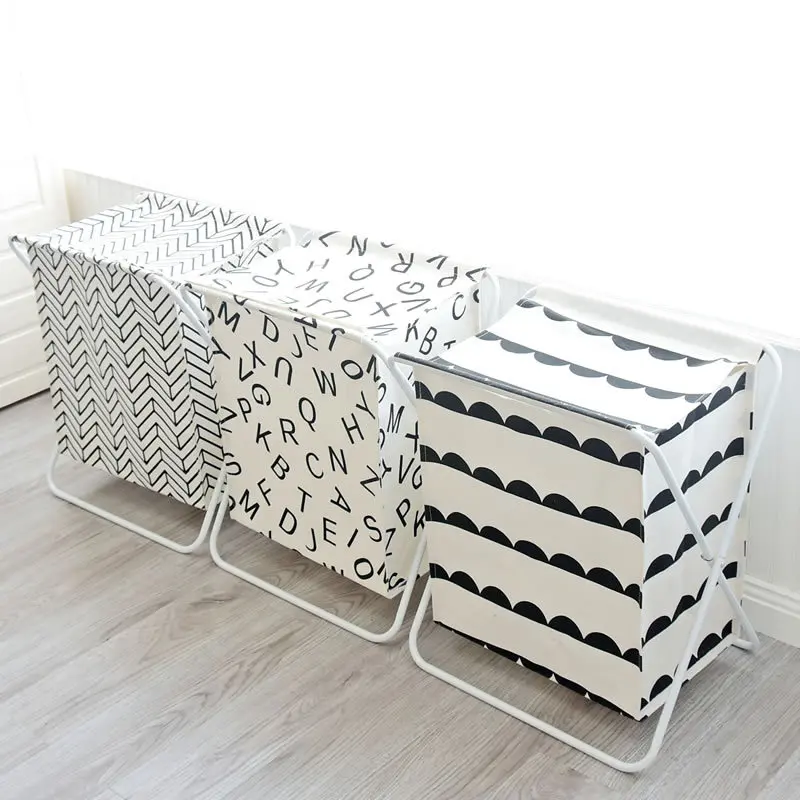 48.5*36.5*56 سنتيمتر كبيرة سلة الغسيل الملابس القذرة لعبة المنظم 2018 جديد للطي سلة التخزين المنزل تخزين و منظمة