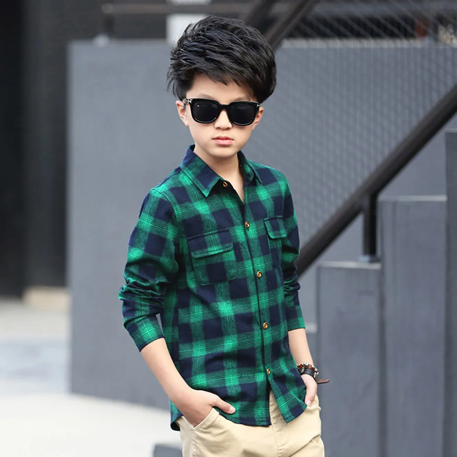 Teenage Boys Shirts School Shirt for Boys Turn Down Collar Shirt For School Kids White Blouse Clothes 6 8 10 12 14 Year