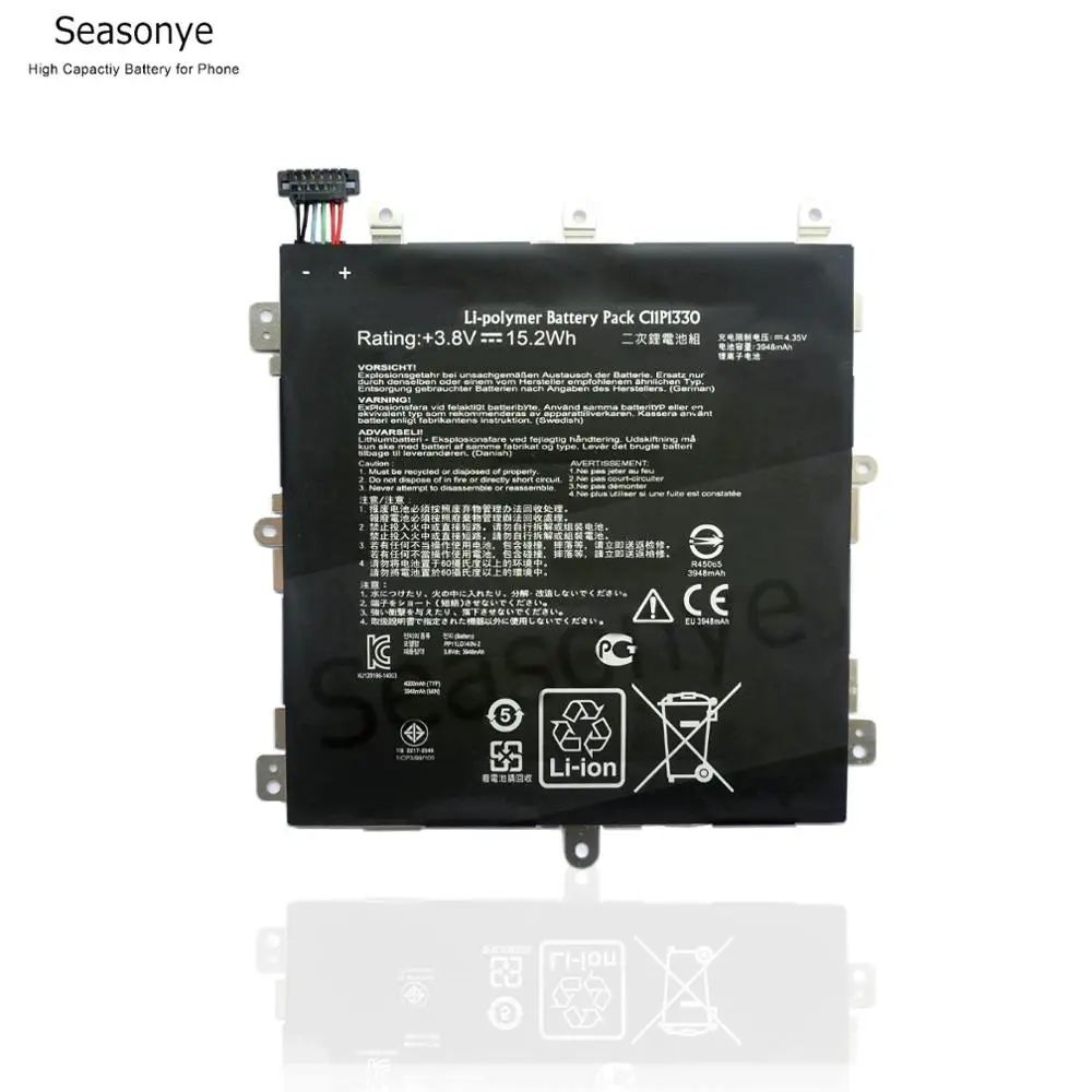 

Seasonye Retail / Bulk 3948mAh / 15.2Wh C11P1330 C11PN3H C11Pn93 Battery For ASUS MeMo Pad 8 ME581CL ME581C K01H K015 ME8150C