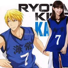 4 стиля аниме KUROKO'S BASKET BALL Косплей Костюм Kuroko no Basuke Kaijo школа#4 7 10 Кисе Джерси "рёта" униформа