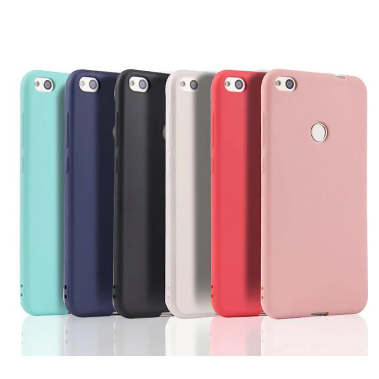 Candy Color TPU Silicone Frosted Matte Case For Xiaomi MI 6 MIA1 5X MIX 2 Note3/Redmi 4X 4A Note 5A Simple Solid Back Cover |