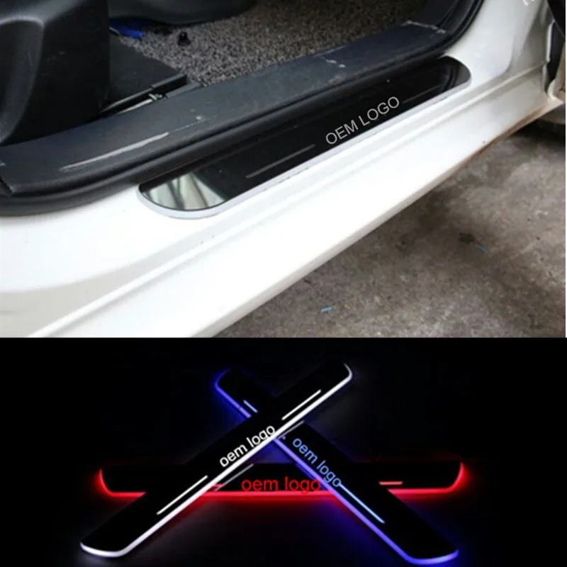 LED door scuff plate light for HONDA CRV 2012-2015 LED moving door scuff for HONDA CRV 2007-2011 LED pedal light