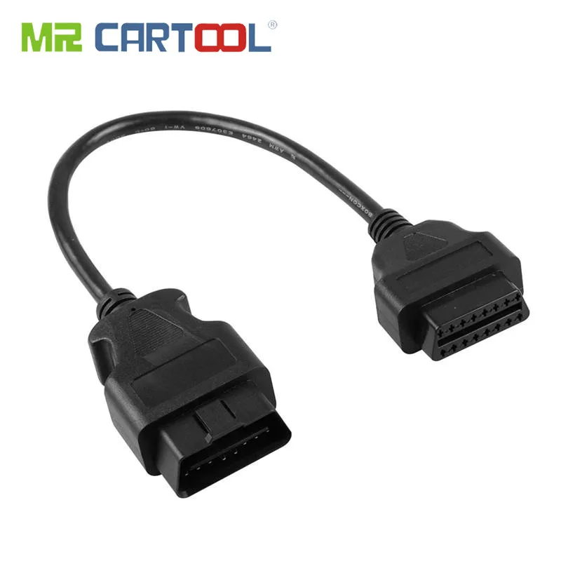 30 см автомобиля OBD OBD2 ELM327 кабель удлинитель для авто соеденитель Старт X431