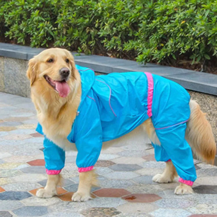 4 Legs Raincoat For Dogs Waterproof Dog Coat Jacket Dog Raincoat Clothes For Small Medium Large