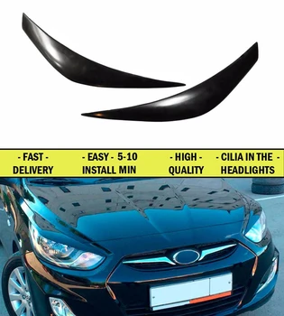 

Cilia eyebrows for Huyndai Solaris 2010-2013 ABS plastic 2pcs interior design light car styling lights decoration accessories