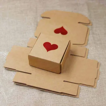 

20pcs 2018 New Wholesale Gift BOX Kraft 13 Mult Sizes Kraft paper Cardboard Soap/Candy/Cake/Wedding Favour