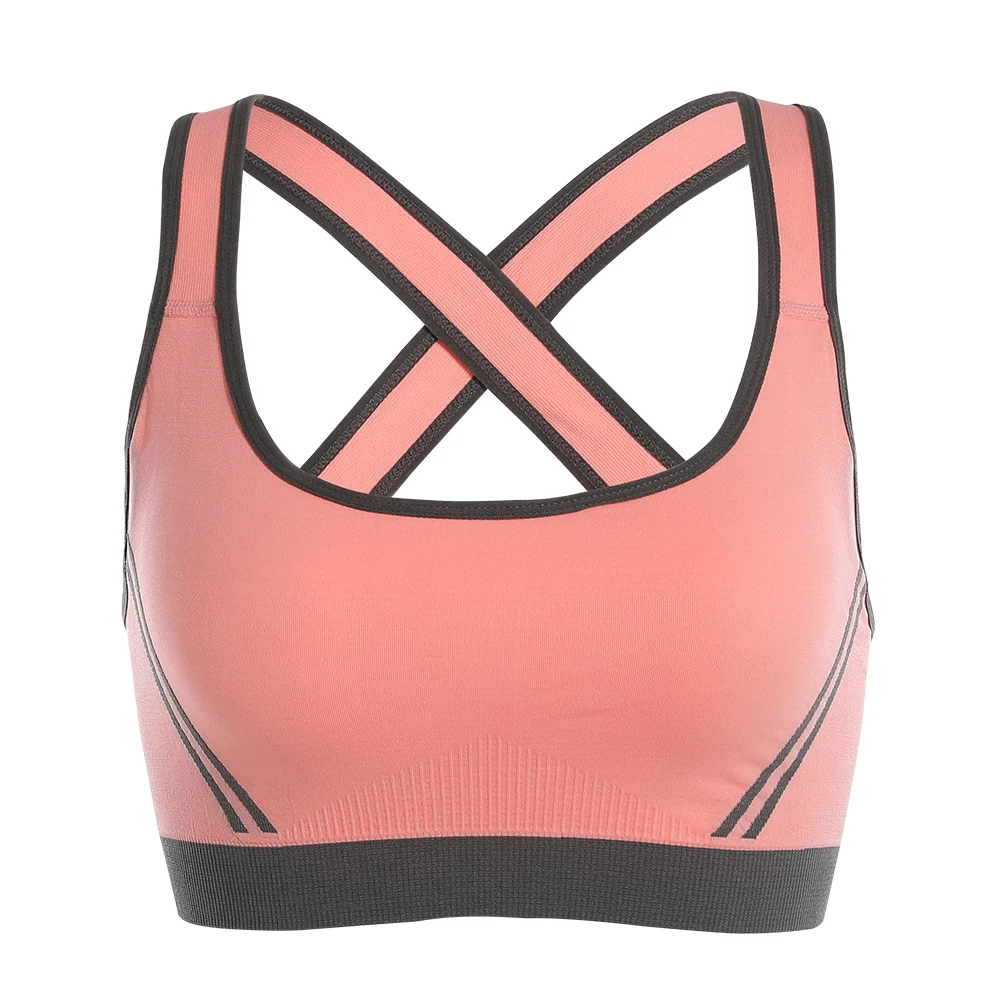 Chumoo Women Padded Top Athletic Vest Gym Fitness Sports Bra Stretch